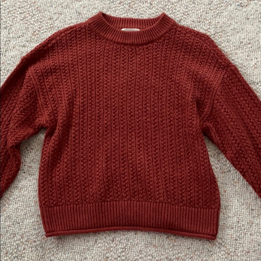 Burgundy sweater